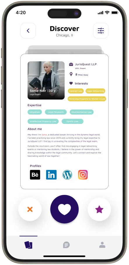 BizNest discover screen
